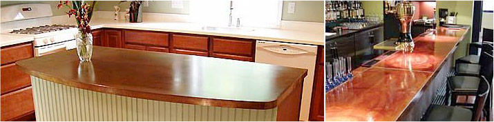Clover Counters Laminate Countertop Examples - Kitchen and Commercial Bar